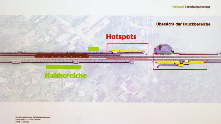 Die schönste Schallschutzwand wird in Raddusch gebaut